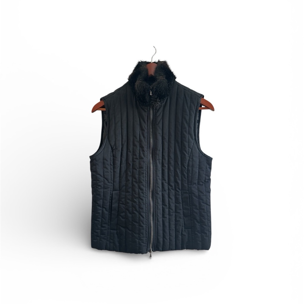 Liz Claiborne Black Quilted Vest Women’s S